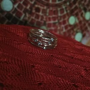 Rose gold stackable rings size 6
